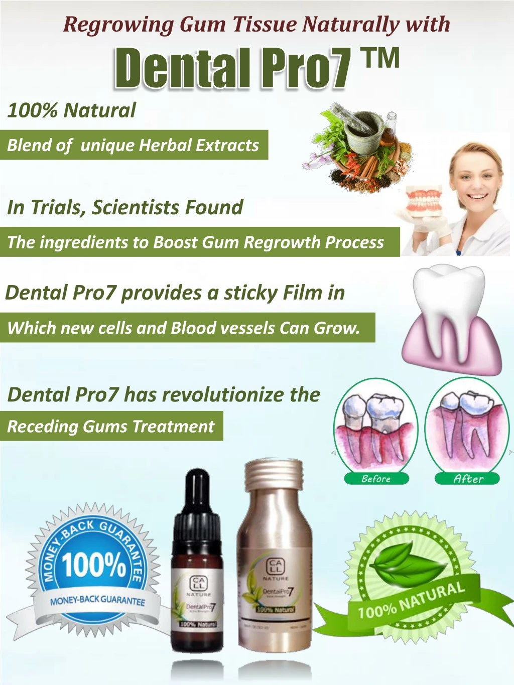 regrowing gum tissue naturally with