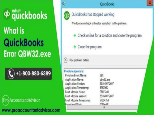 Steps to Troubleshoot QuickBooks Error QBW32.exe