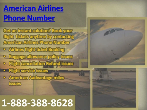 Get 24×7 Flight Information and Reservations with American Airlines Phone Number