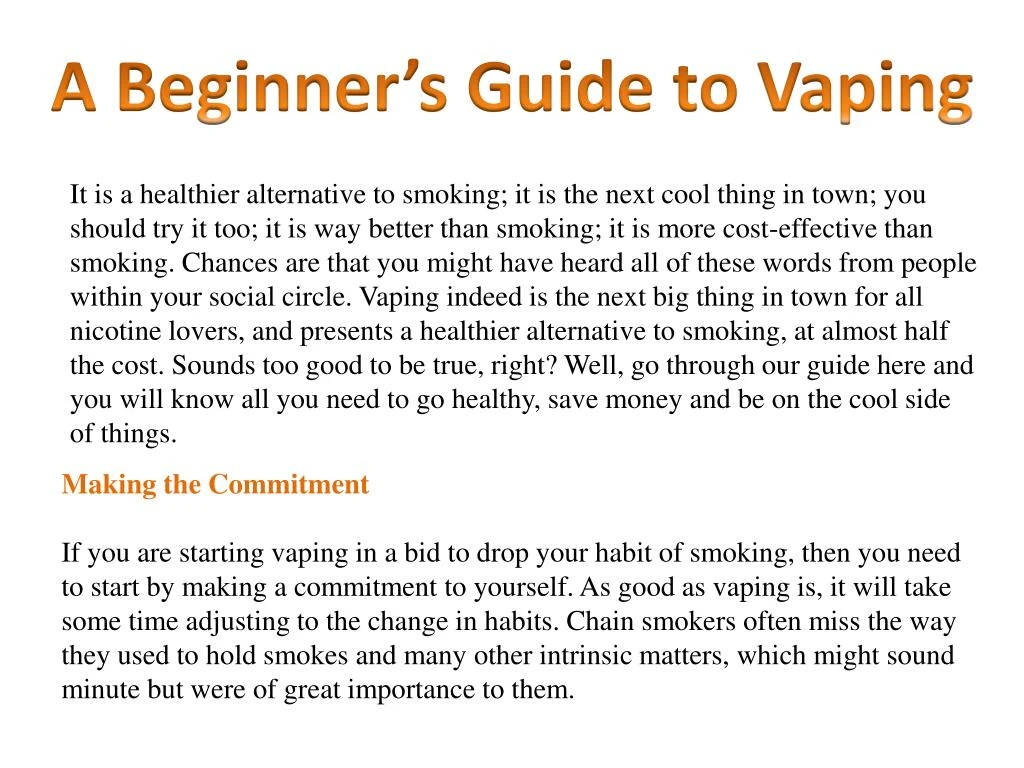 a beginner s guide to vaping