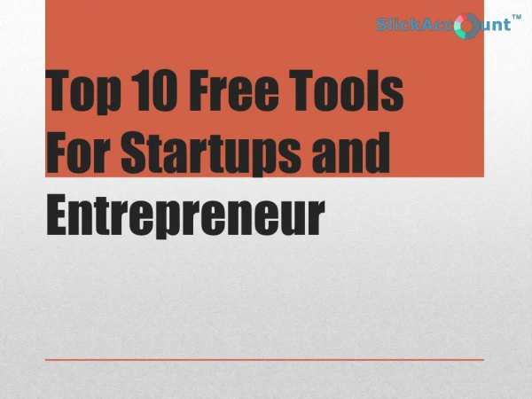 Top 10 free tools for startups