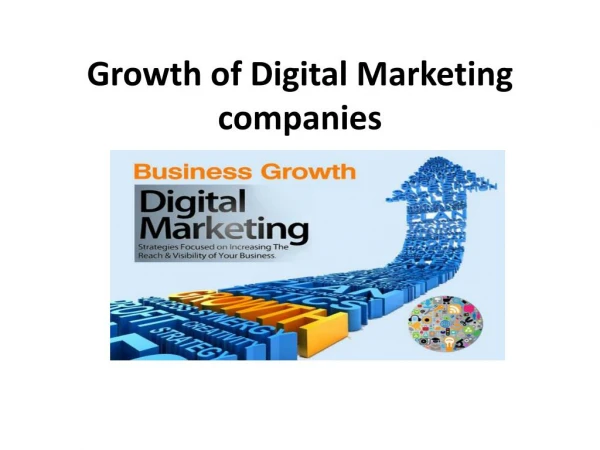 Growth of Digital Marketing Companies