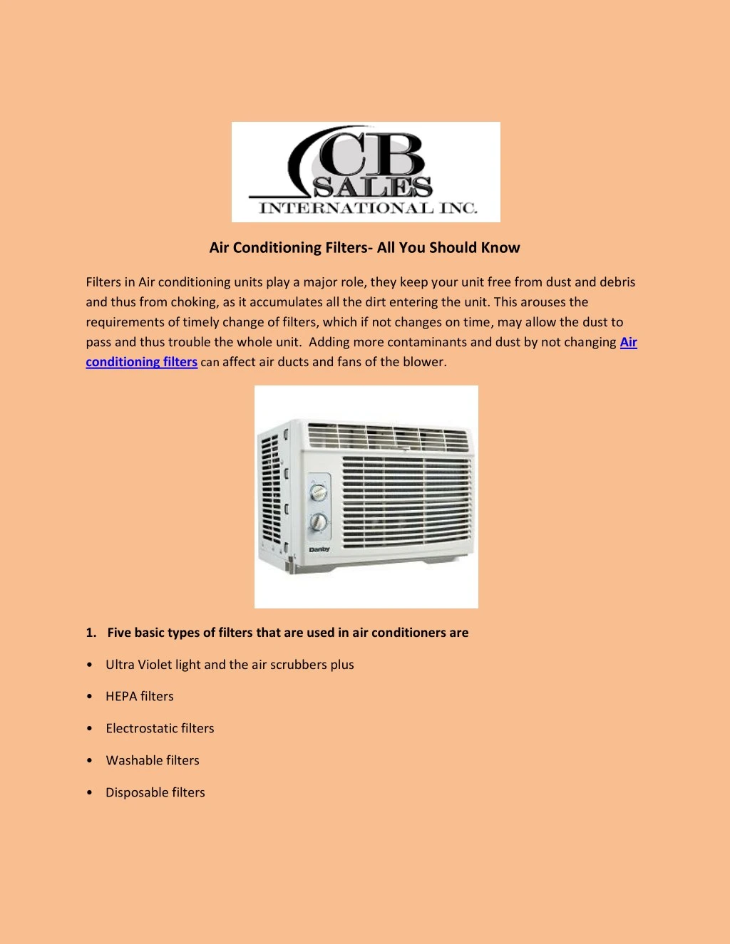 air conditioning filters all you should know