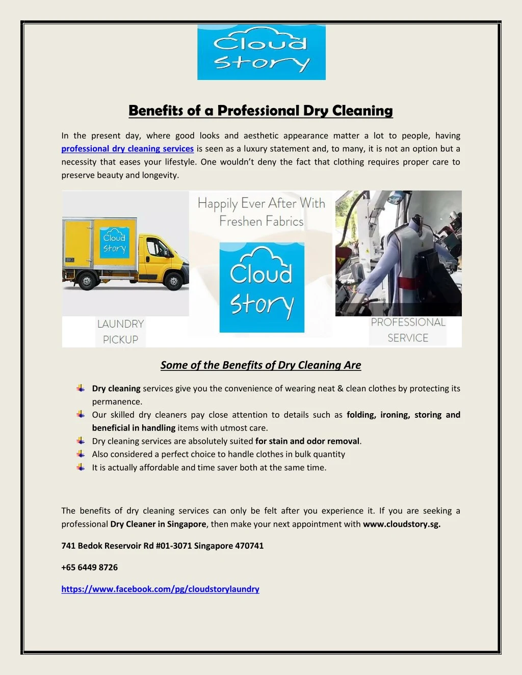 benefits of a professional dry cleaning