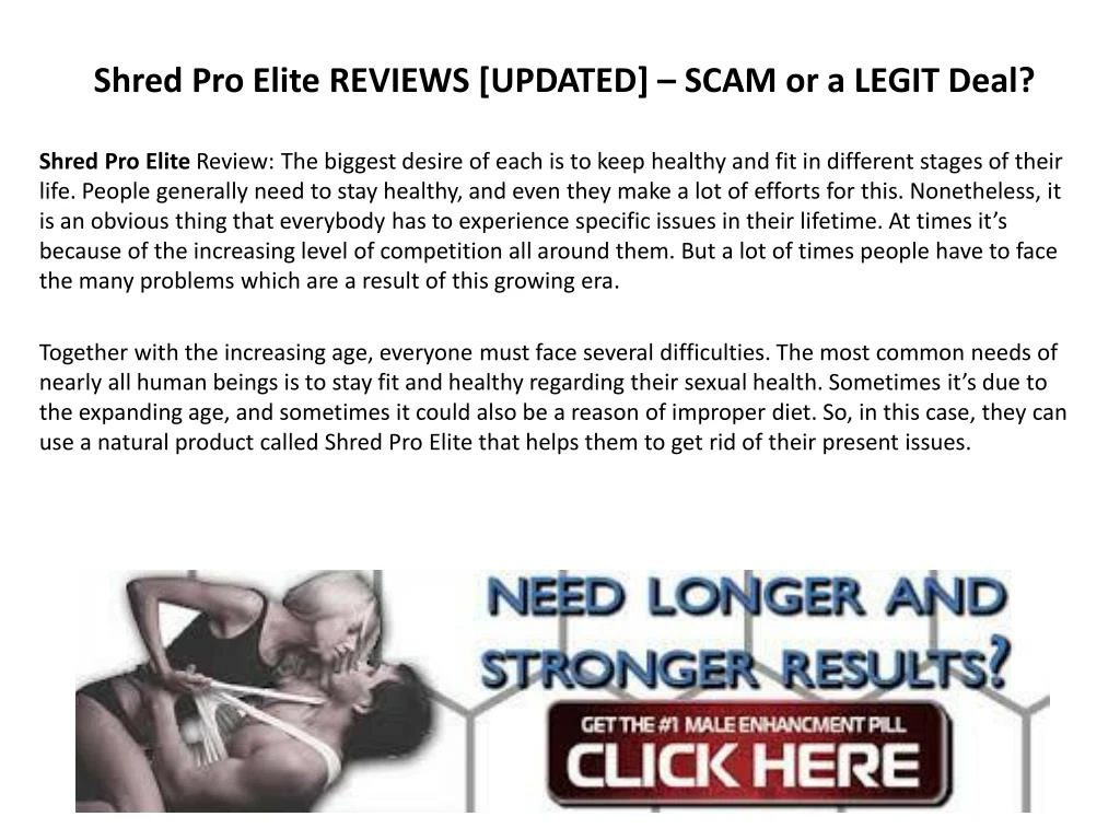 shred pro elite reviews updated scam or a legit deal