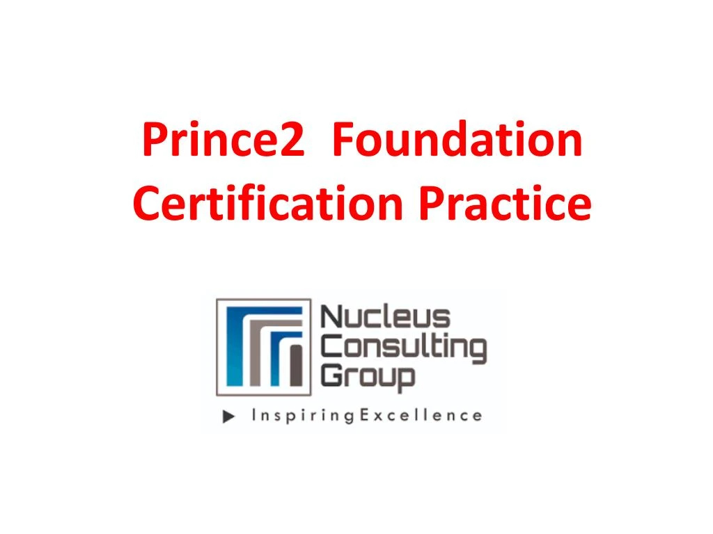 prince2 foundation certification practice