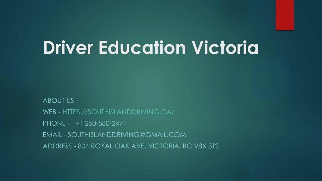 driver education victoria