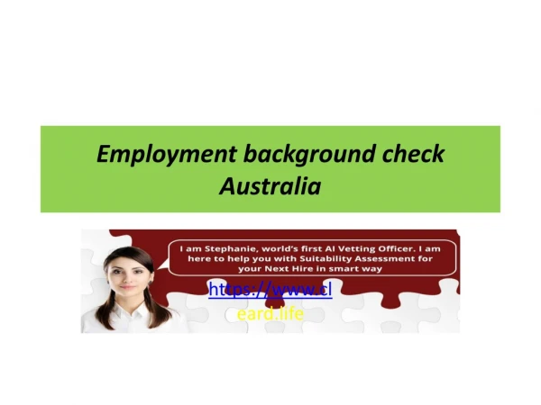 Background checks Australia