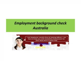 Background checks Australia - slide 1