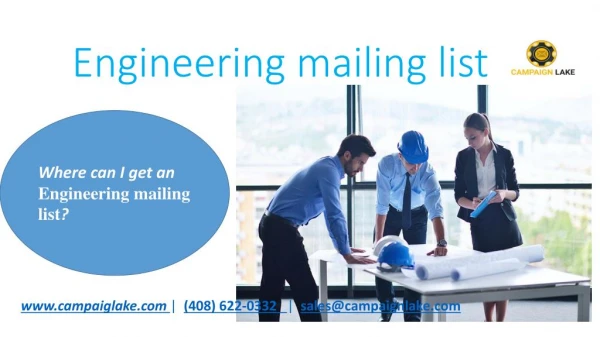 Engineering Mailing List | Engineering business database