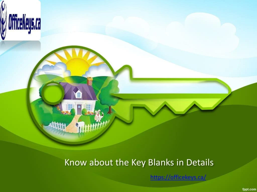 know about the key blanks in details