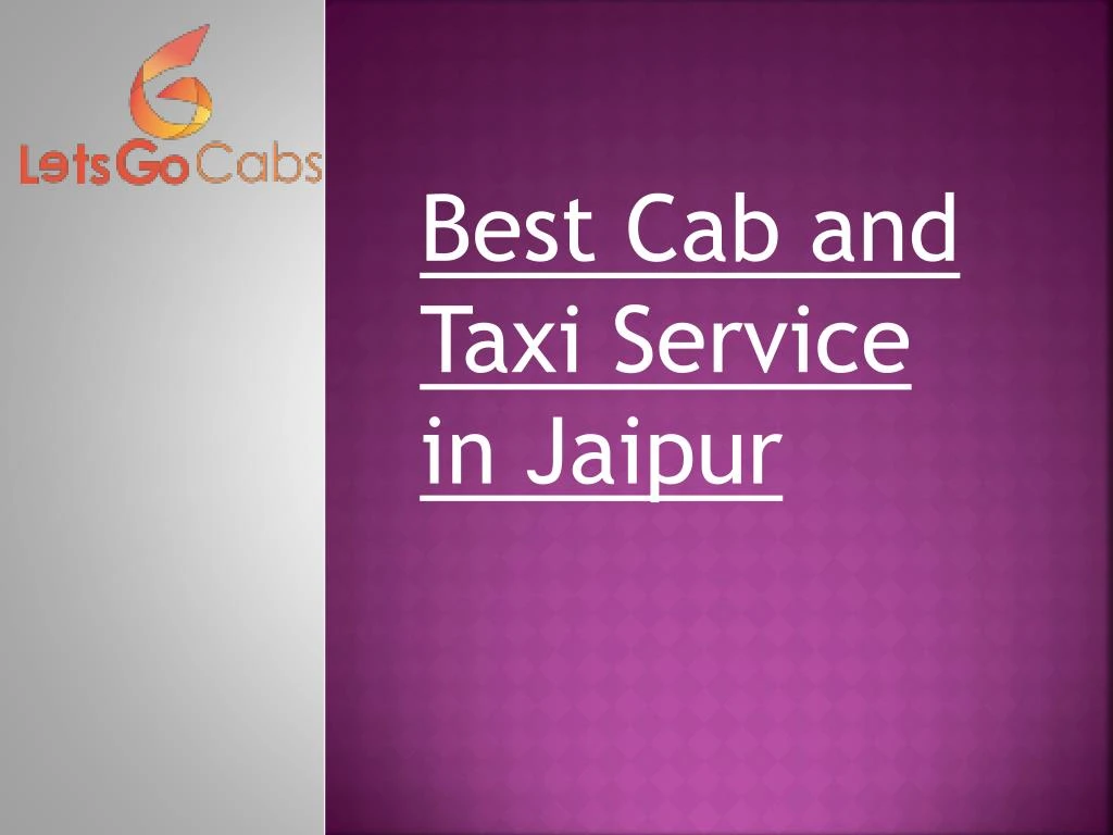 best cab and taxi service in jaipur