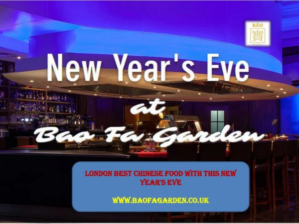 London best chinese food with this new year's eve