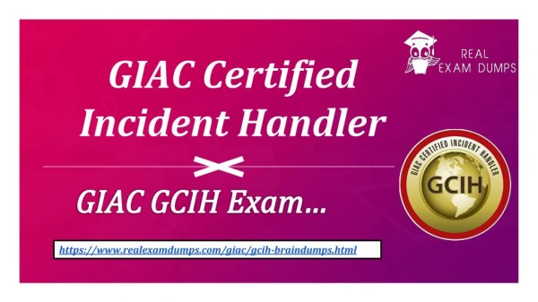 How to Prepare GCIH Real Exam Questions – GIAC GCIH 2018 Dumps Realexamdumps.com