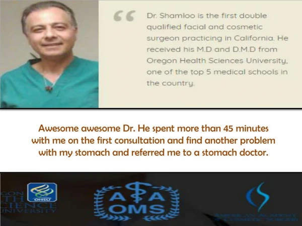 Dr. James Shamloo, MD, DMD, FACC