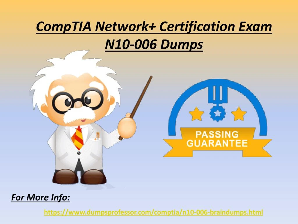 comptia network certification exam n10 006 dumps