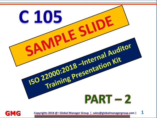 ISO 22000 training