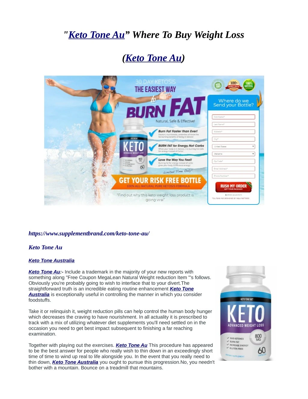keto tone au where to buy weight loss