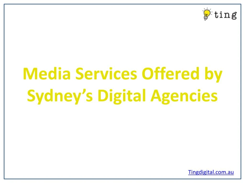media services offered by sydney s digital