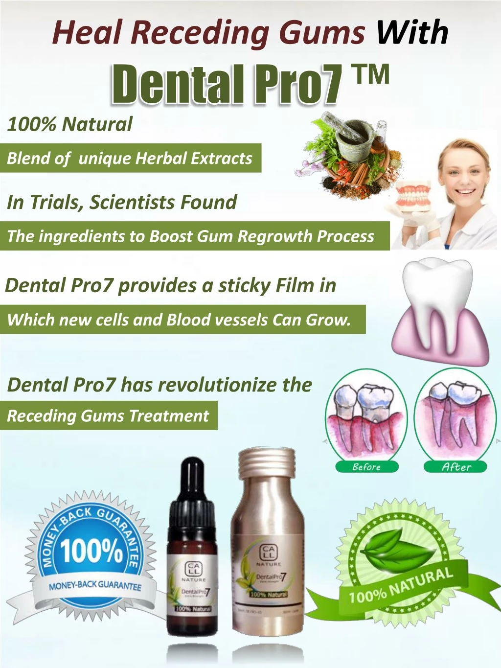 heal receding gums with