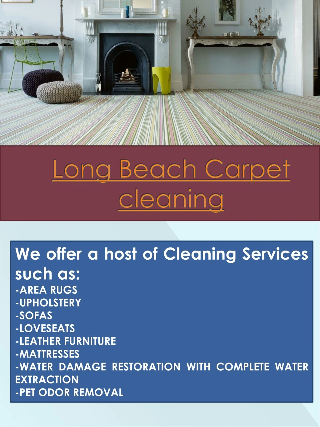 we offer a host of cleaning services such as area