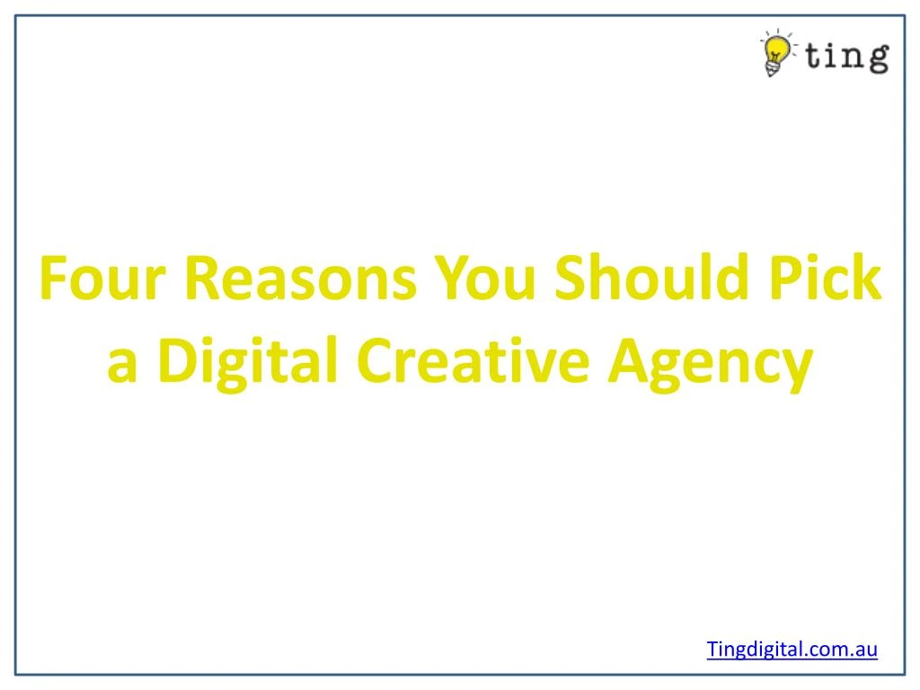 four reasons you should pick a digital creative