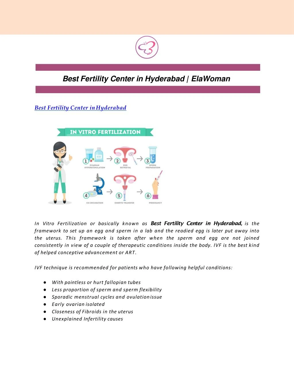 best fertility center in hyderabad elawoman