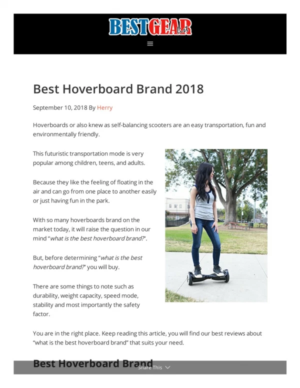 Best Hoverboard Brands Review
