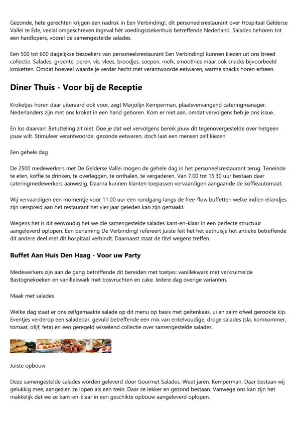 21-diner Wassenaar - Keuken vol Smaken