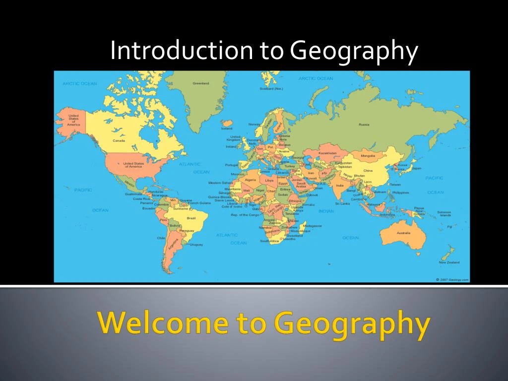 introduction to geography