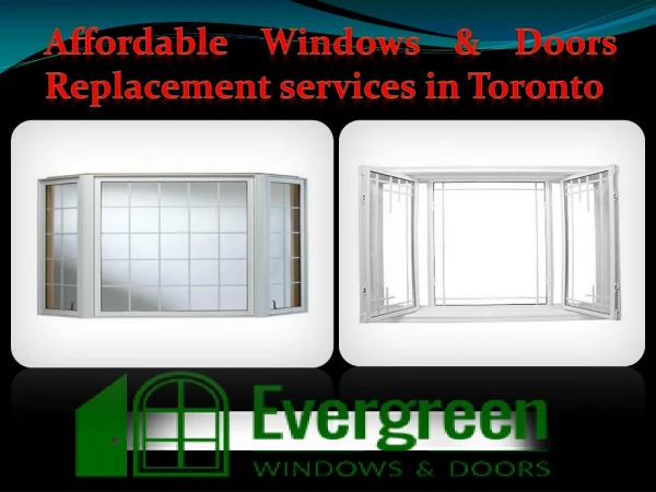 Affordable Windows & Doors Replacement services in Toronto