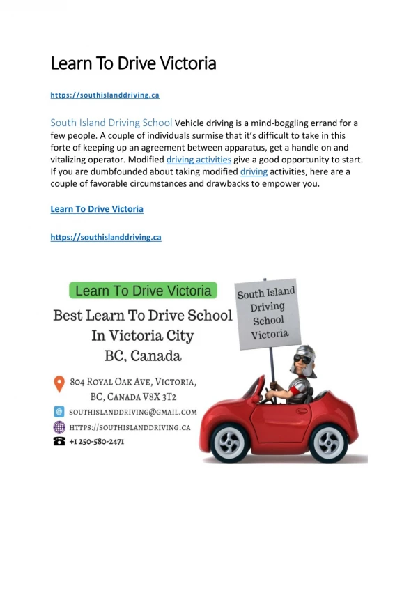 Learn to drive Victoria