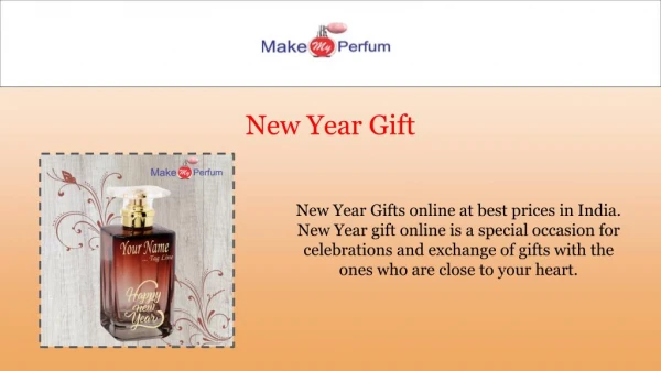 New Year Gift - MakeMyPerfum