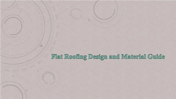 Flat Roofing Design and Material Guide
