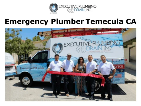 Emergency Plumber Temecula CA