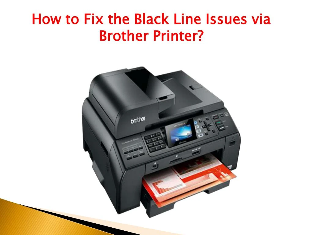 how to fix the black line issues via brother