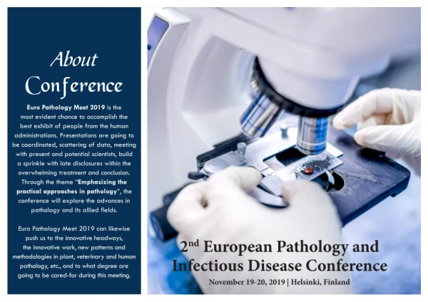 2nd European Pathology and Infectious Disease Conference