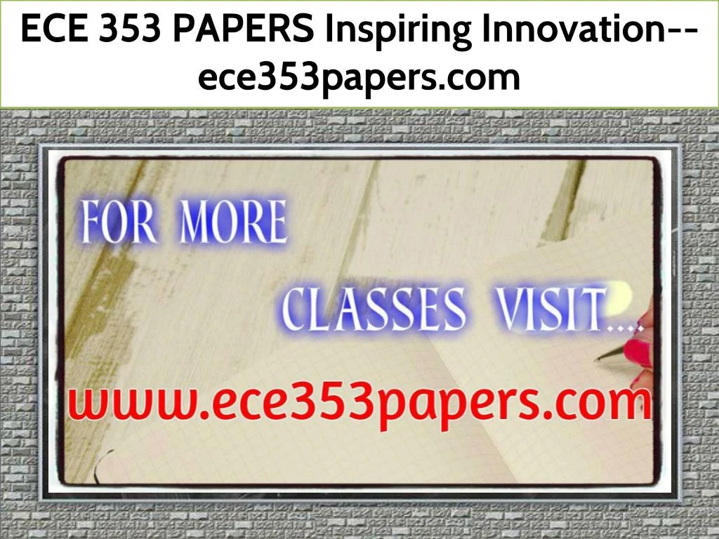 ece 353 papers inspiring innovation ece353papers