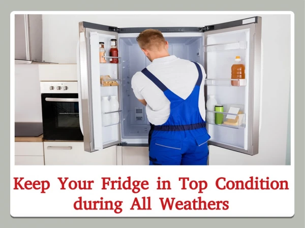 Keep Your Fridge in Top Condition during All Weathers