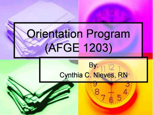 Orientation Program AFGE 1203
