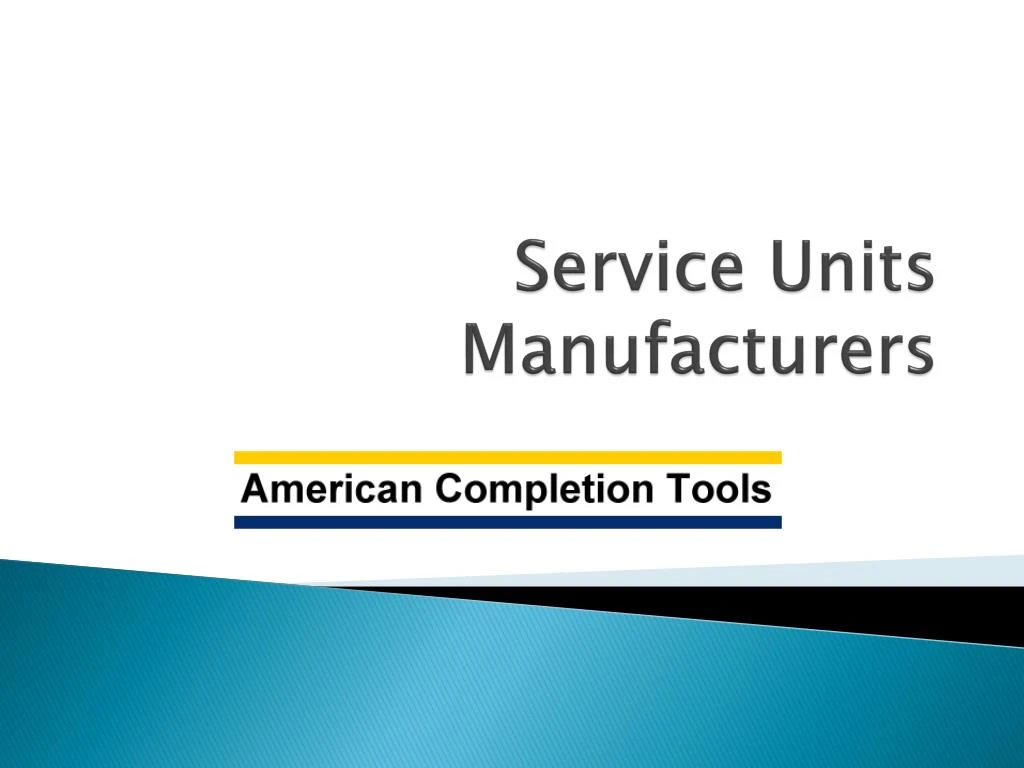 service units manufacturers