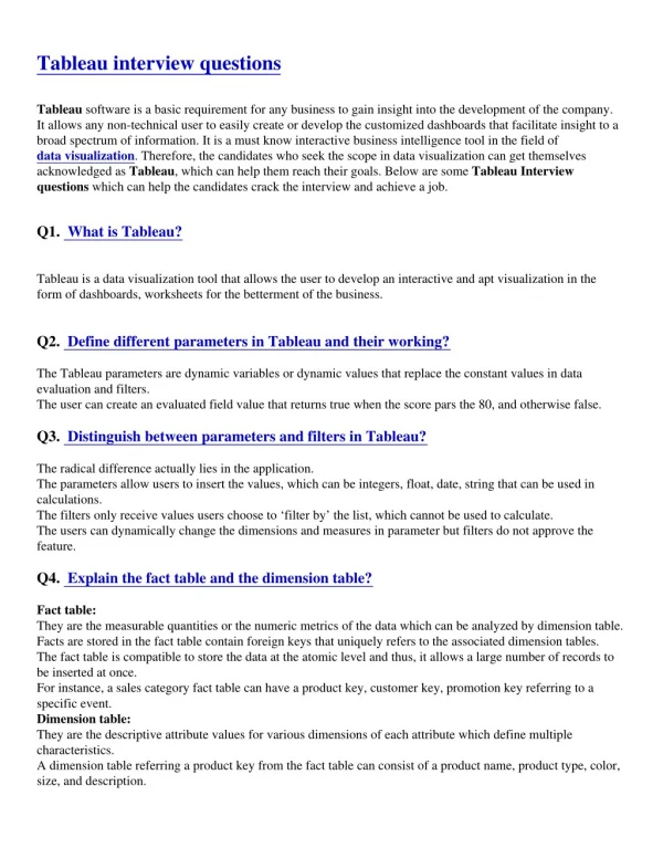 Tableau interview questions-PDF