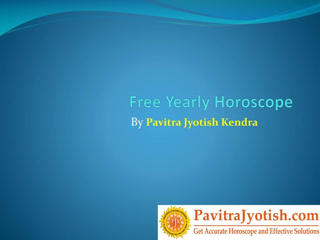 free yearly horoscope