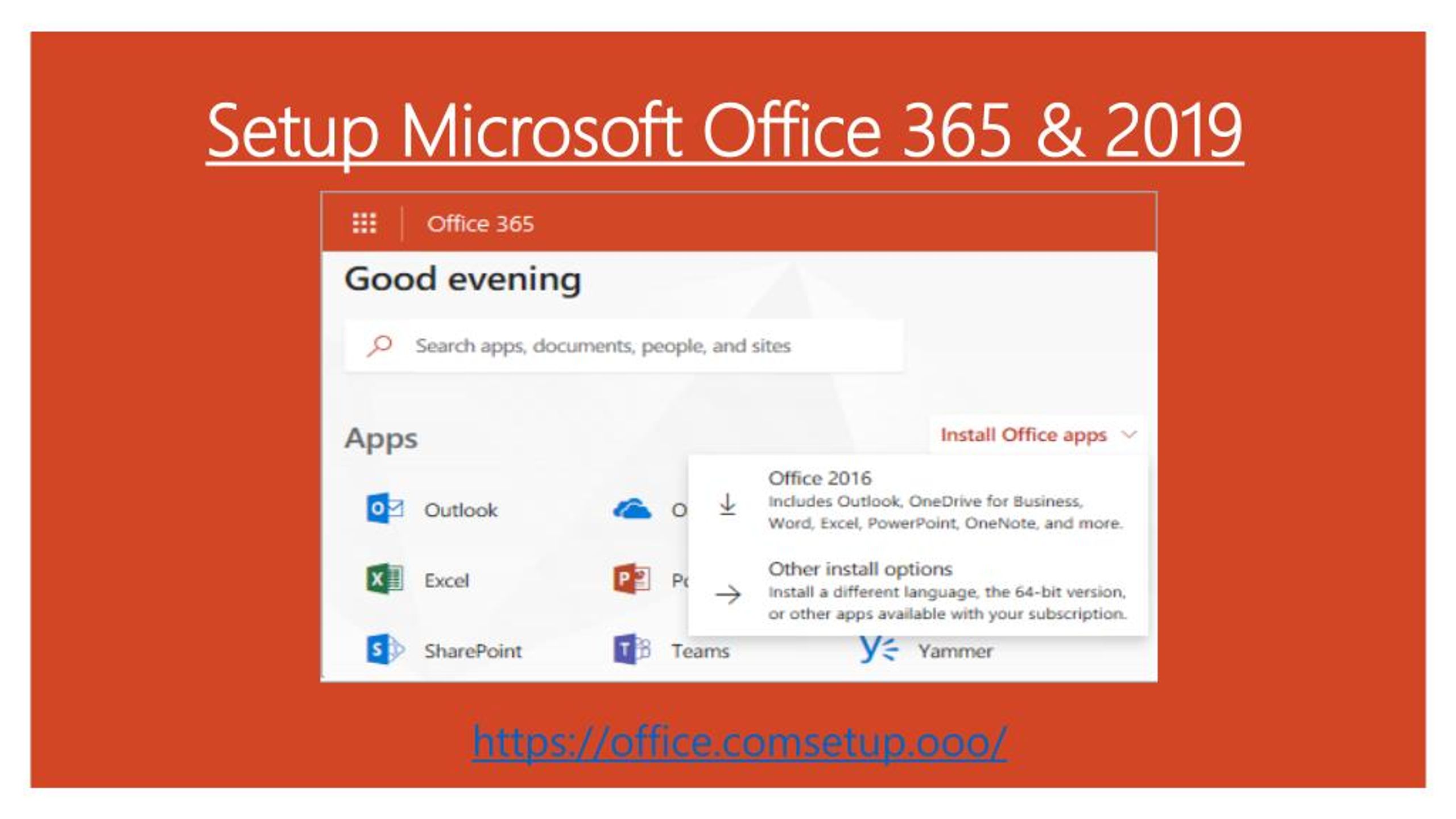 PPT - Setup Microsoft Office 365 and 2019 PowerPoint Presentation, free ...
