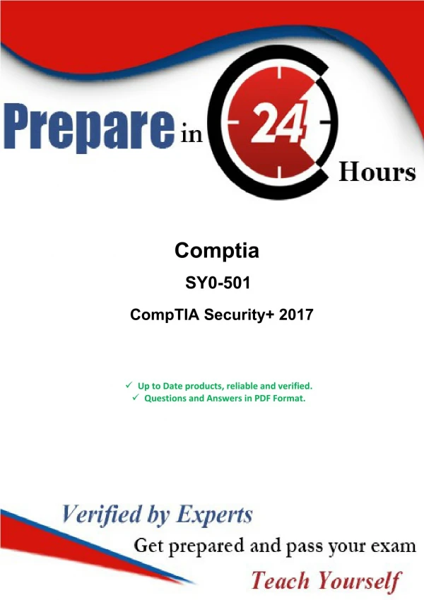 COMPTIA SY0-501 real exam free question and answers