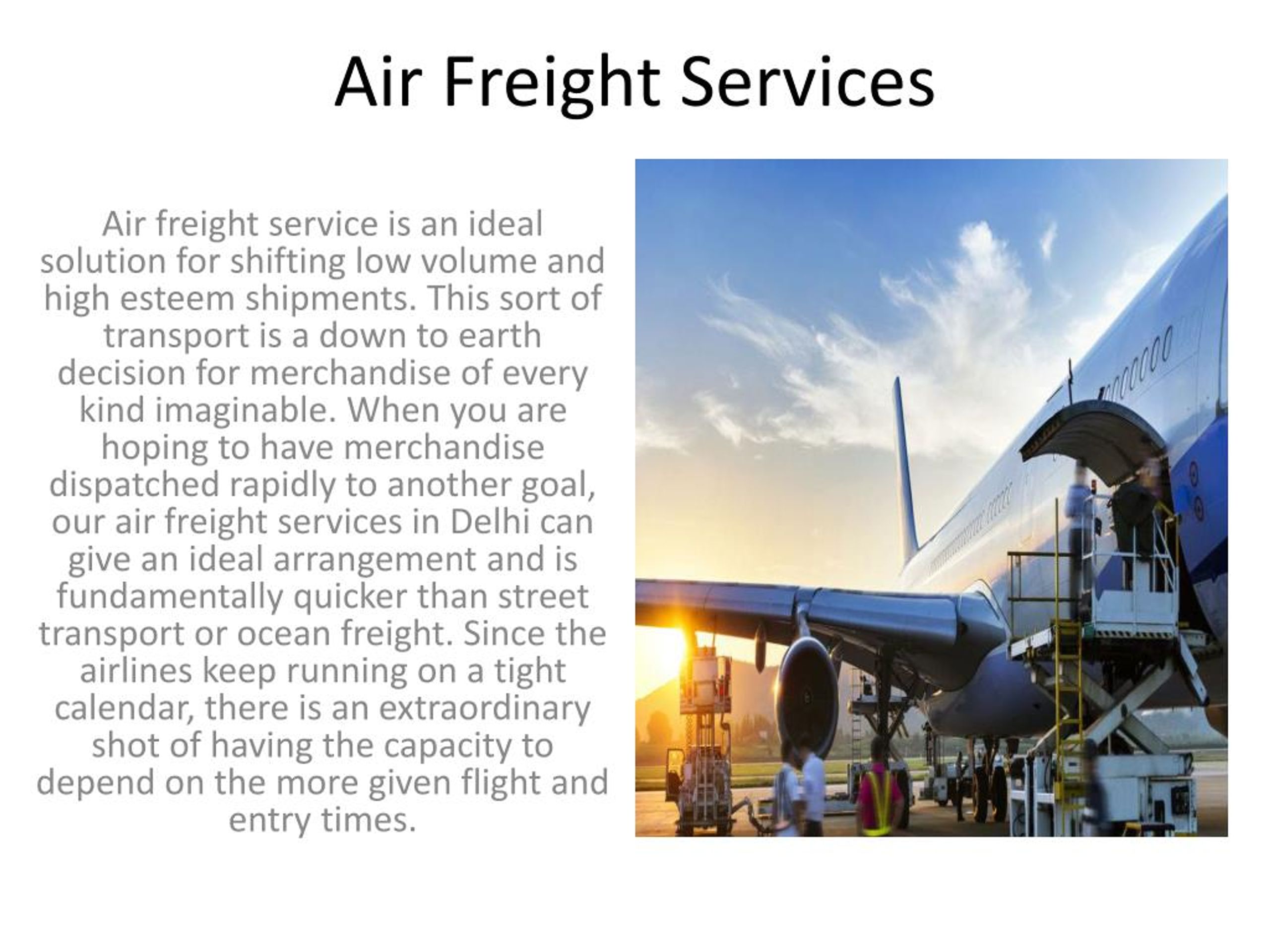 PPT - Air Freight Services PowerPoint Presentation, free download - ID ...