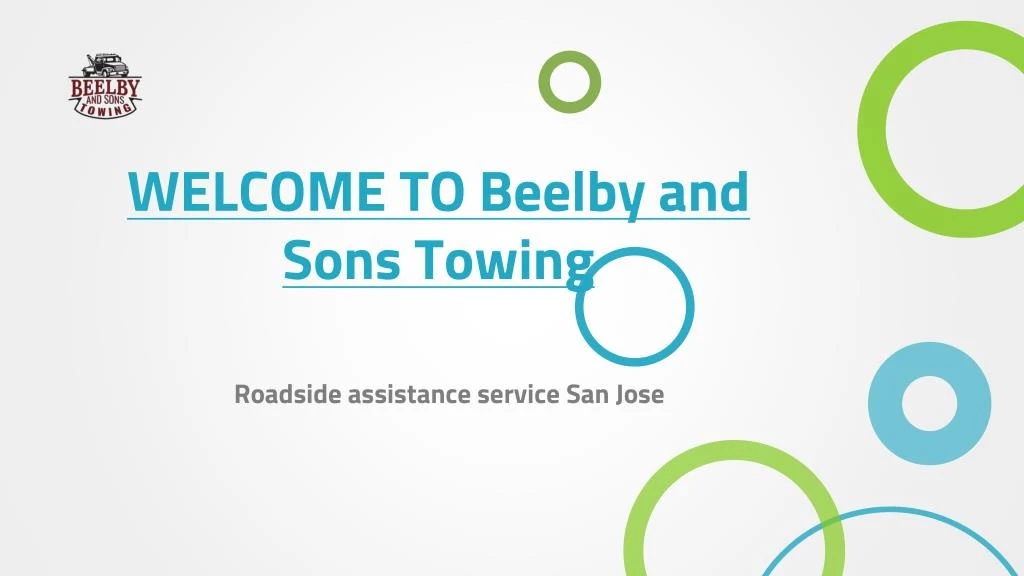 welcome to beelby and sons towing