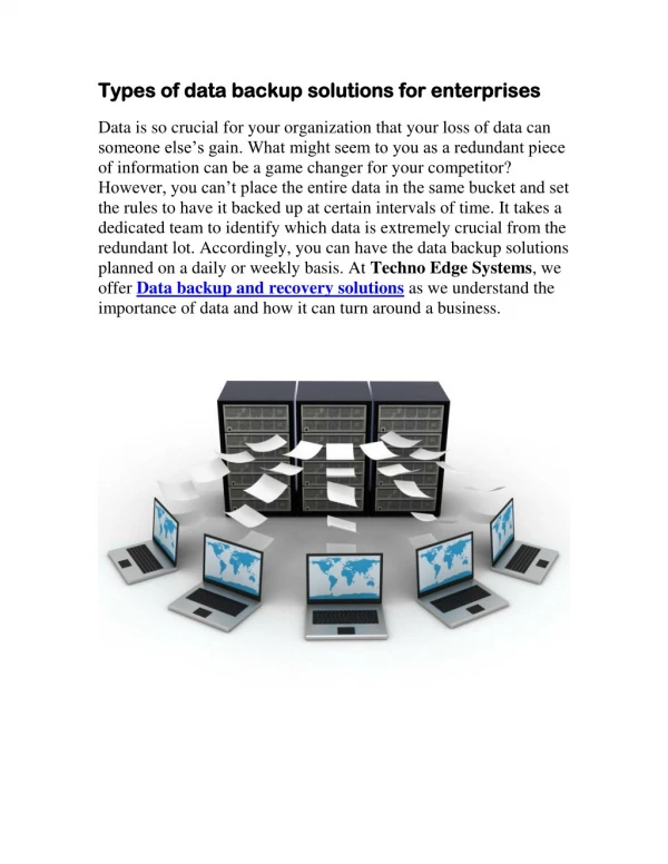 Data Backup and Recovery Solutions Dubai