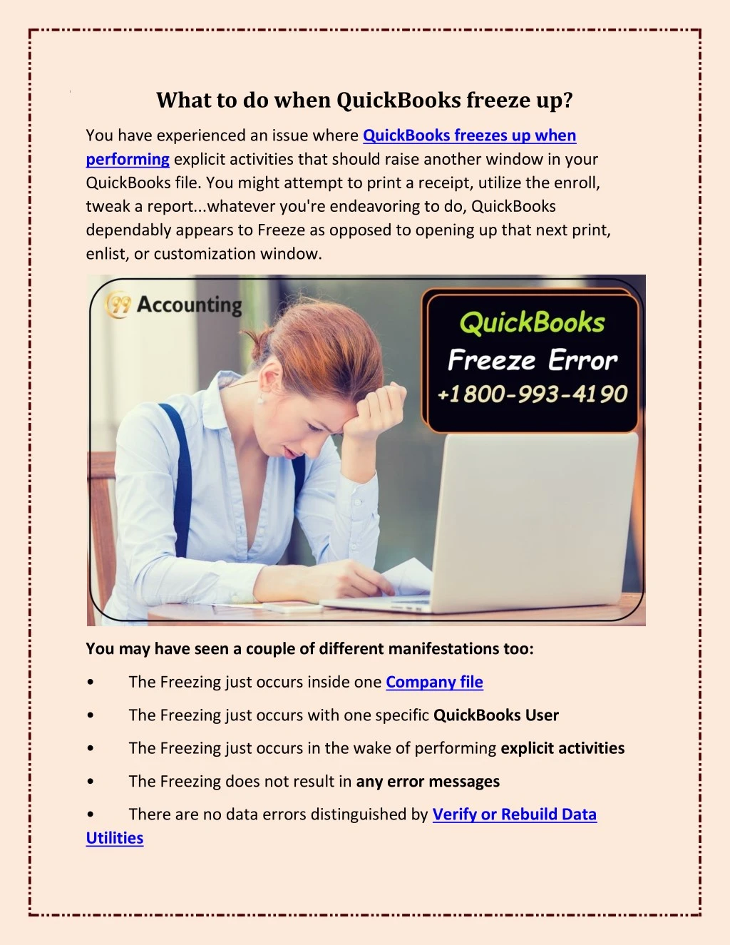 what to do when quickbooks freeze up