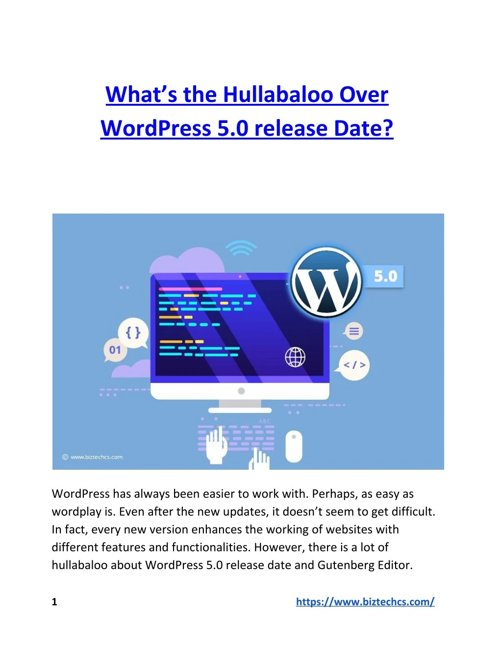 what s the hullabaloo over wordpress 5 0 release